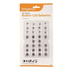 Kingavon 30pc AG Button Cell Batteries