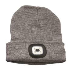 USB Rechargeable Headlight Hat - Grey