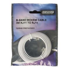 Broadband Modem Lead 3m RJ11/RJ1