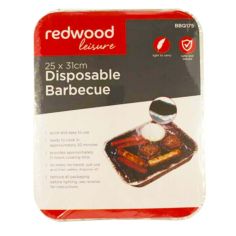 Redwood Disposable Barbecue - 25 x 31cm