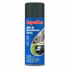 SupaDec BBQ & Woodstove Spray Black 400ml