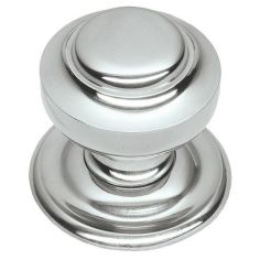 Polished Chrome Victorian Round Centre Door Knob