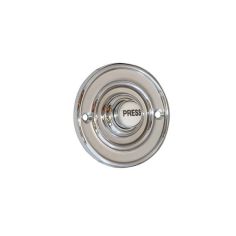 Polished Chrome Circular Bell Push