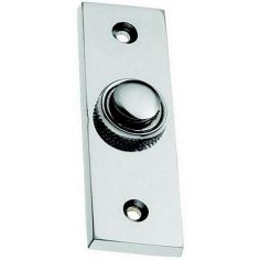 Polished Chrome Victorian Rectangular Bell Push