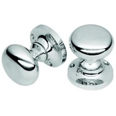 Polished Chrome Mushroom (Half Sprung) Mortice Knob Furniture