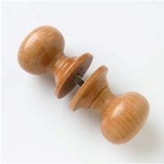 Beech Mortice Knob Set Round Lacquered