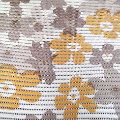 Yellow & Beige Flowers Anti-Slip Floor Mat - Price Per Metre