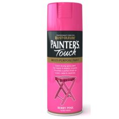 Rust-Oleum Painters Touch Spray Paint - Berry Pink Gloss 400ml