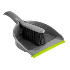 Bettina Silver & Lime Dustpan & Brush