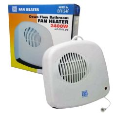 CED 2400W Down Flow Bathroom Fan Heater
