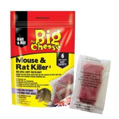 Big Cheese Mouse & Rat Killer Pasta Sachets - 6 Pack