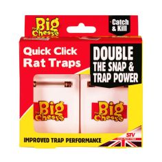 Big Cheese Quick Click Rat Trap 2 Pack