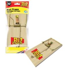 Big Cheese Wooden Rat Traps - Pack Of 2