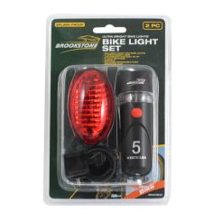 2 Piece Brookstone Bike Light Set