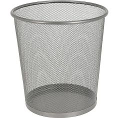 Silver Mesh Waste Bin  