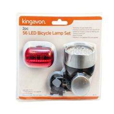 Kingavon 2pc 56 LED Bicycle Lamp Set