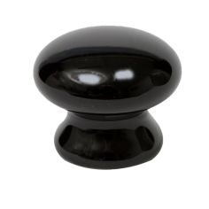 Black Ceramic Cupboard Door Knob