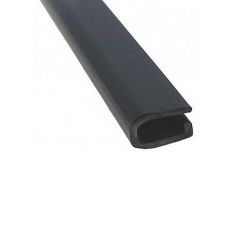 Black PVC U Finishing Profile - 3mm x 7mm x 1m