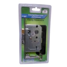 Basta 2 Lever Internal Door Lock - Black 2½" (63mm)