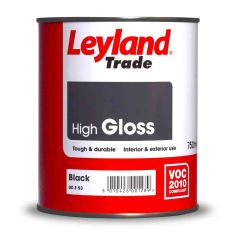 Leyland Trade High Gloss Paint - Black 2.5L