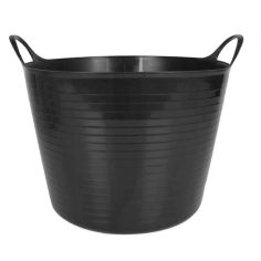 Round Flexible Carry Tub - Black 60L