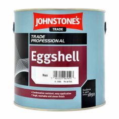 Johnstones Trade Eggshell Paint - Black 2.5L