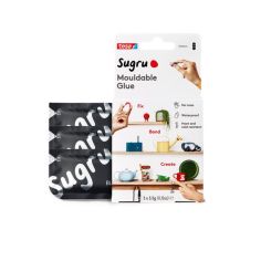 Tesa Sugru Mouldable Glue - Black 3 x 3.5g