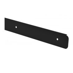 Black Bullnose End Worktop Trim  40mm - 10mm Radius