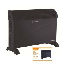 Kingavin 2kw Black Convector Heater