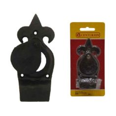 Centurion Black Tudor Fleur De Lys Cylinder Pull - 125mm