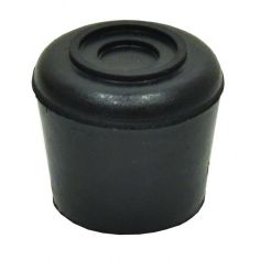 25mm Black Rubber Chair Ferrule (Pack of 2)