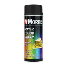 Morris Deep Black Acrylic Spray Paint - 400ml