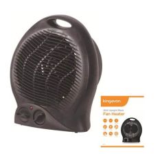 2Kw Upright Black Fan Heater - Kingavon
