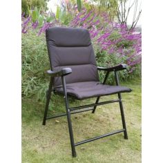Black Padded Folding Chair 