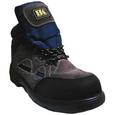 Black Knight Brown on Navy Safety Boots - Size 7 (EU41)