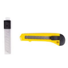 Cutter knife yellow + 10 reserve blades