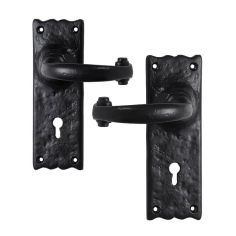 Basta Black Antique Sash Lock Door Handles