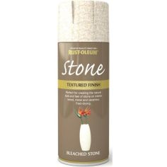 Rust-Oleum Textured Stone Effect Bleached Stone Spray Paint - 400ml