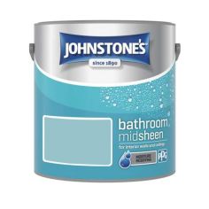 Johnstones Bathroom Midsheen Paint - Blue Shore 2.5L