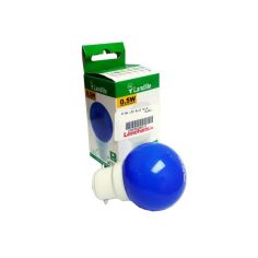 Landlite 0.5w Blue LED Plastic Globe B22 Party Lightbulb