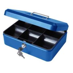 8" Cathedral Blue Cash Box