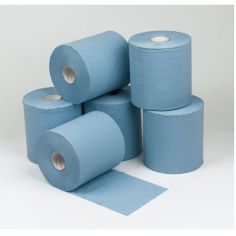 Concept 2 Ply Blue Centre Feed Roll 150m x18.5cm