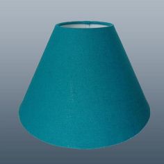 12" Blue Coolie Lamp Shade   