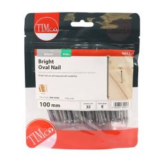 Timco 100mm Bright Oval Nails - 500g