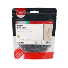 Timco 50mm Bright Oval Nails - 500g