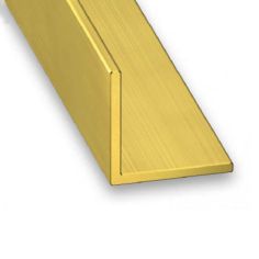 Brass Equal Corner Profile - 8mm x 8mm x 1m