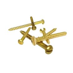 Brass Single Slotted Woodscrews