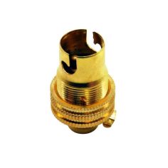 Brass Bayonet Cap BC Lampholder - Threaded