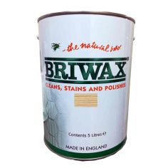 Briwax Orignal Natural Wax Polish - Medium Brown 5L