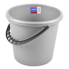 Round Bucket 12lt Silver